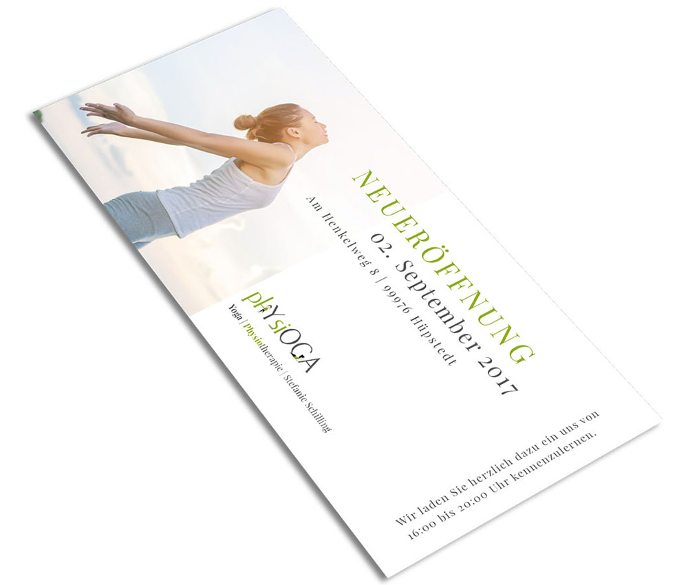 Flyer - Physioga bewegt