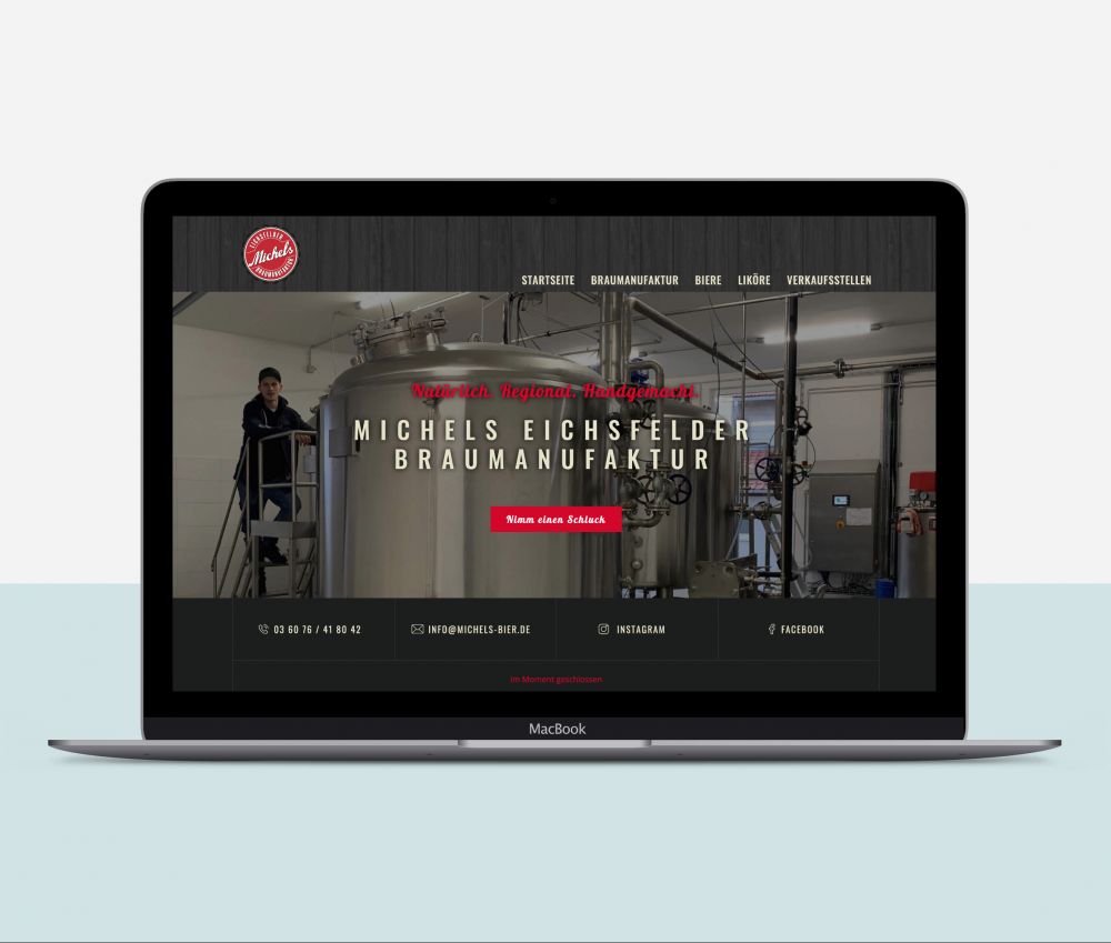 Webseite - Michels Eichsfelder Braumanufaktur