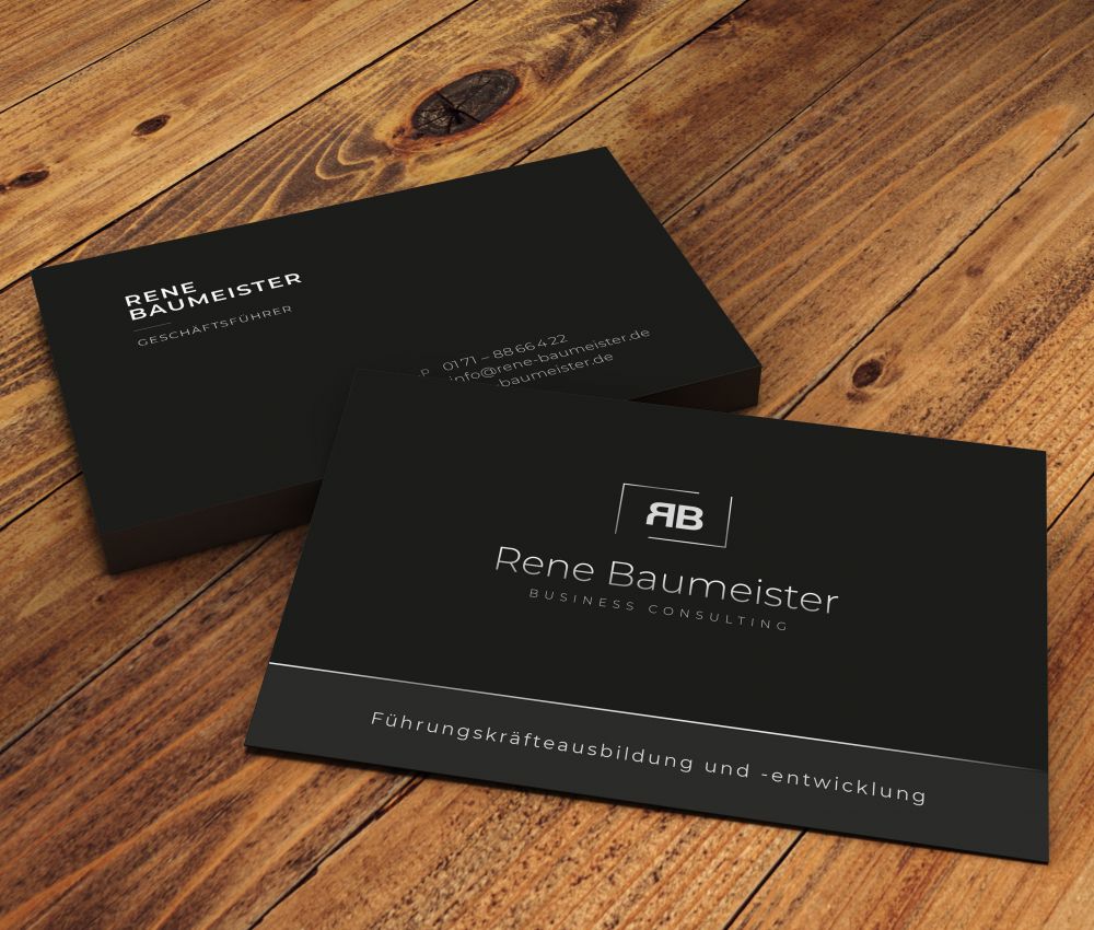 Visitenkarten - Business Consulting Rene Baumeister