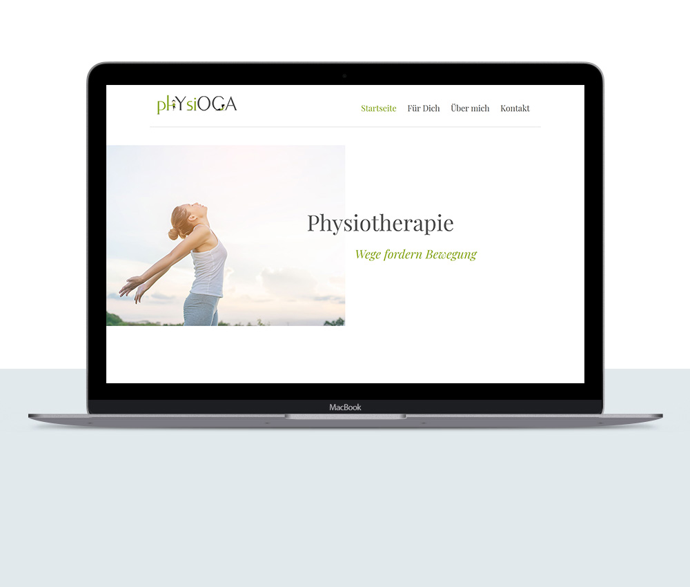 Webdesign für Yoga Studio