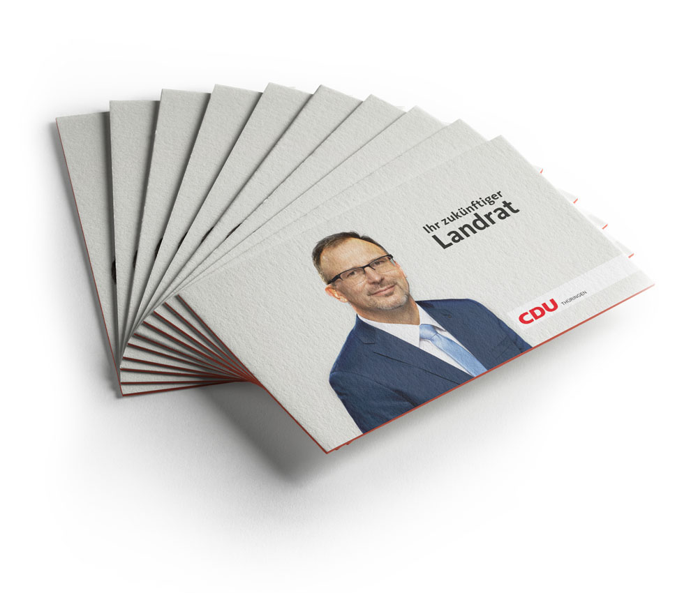 Visitenkarten für CDU Politiker