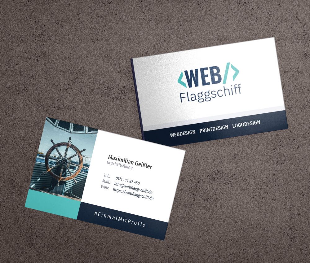 Visitenkarten - Webflaggschiff