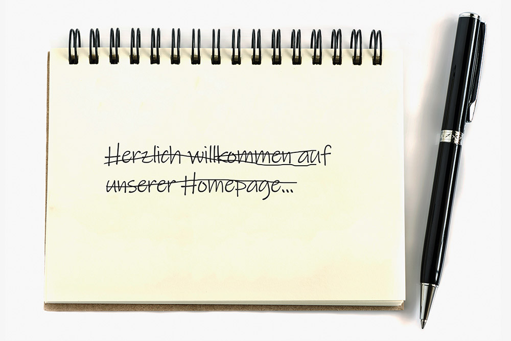 Inhalte für die Webseite